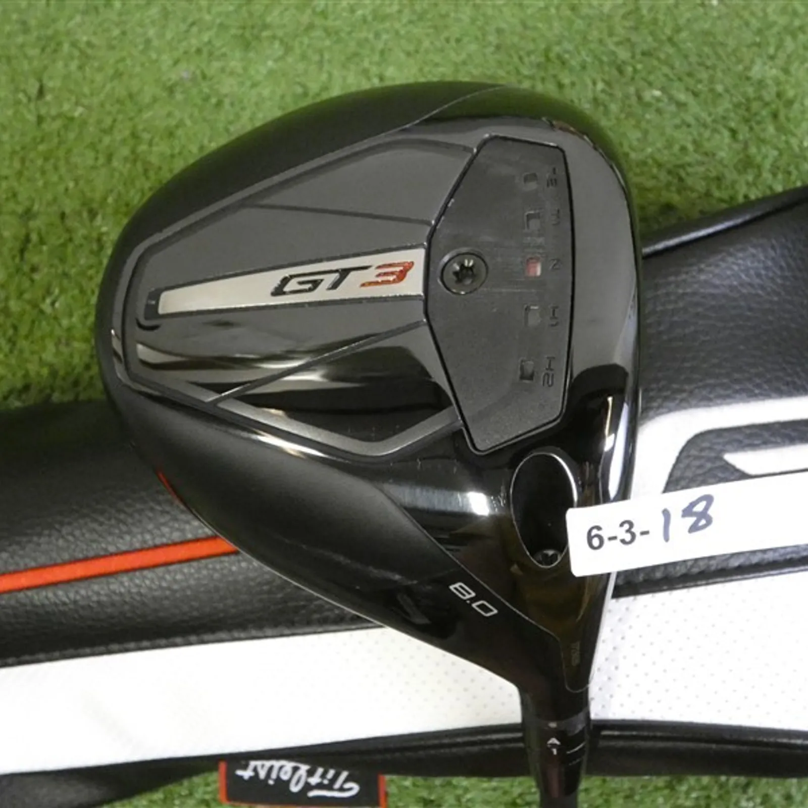 Titleist GT3 8.0* Driver HZRDUS Black 5G 60g 6.0 Stiff Graphite w