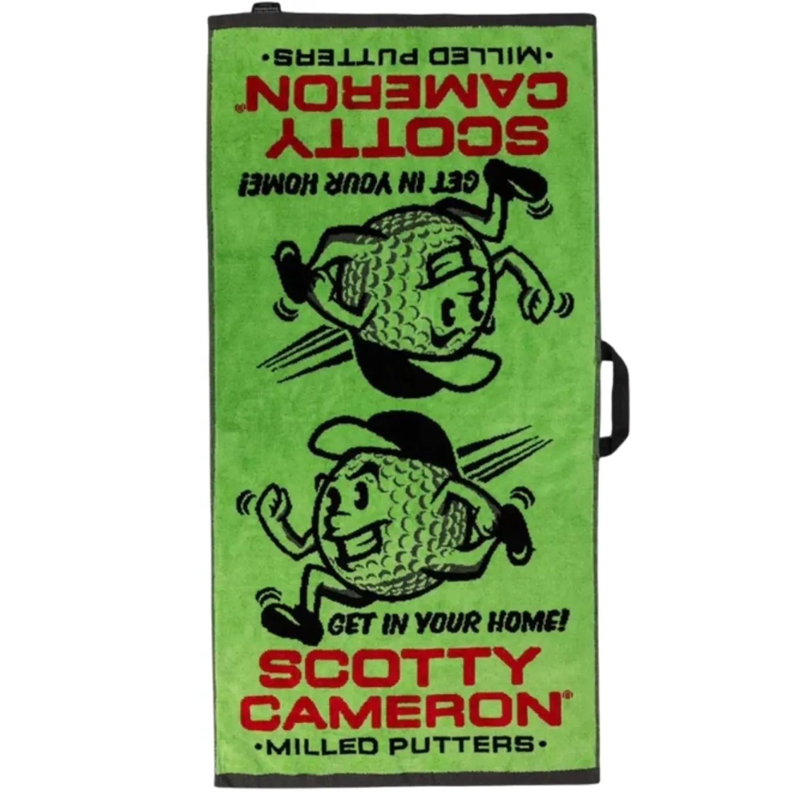 SCOTTY CAMERON ミルドパターズタオル NEW SCOTTY CAMERON LIME GREEN BALLER BOY TOWEL (Tour Stock Putters)