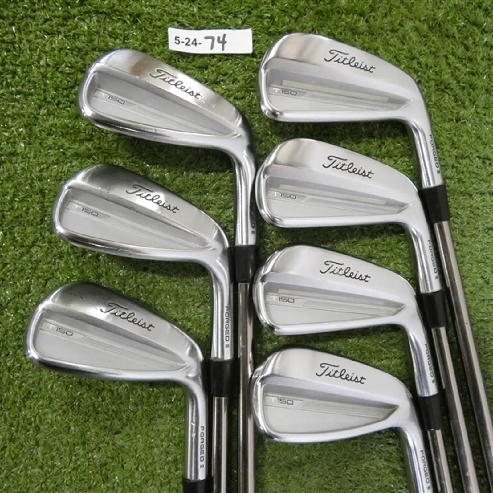 Titleist 2023 T150 Forged Irons 5-P & 48* W Recoil 95 F4 Stiff