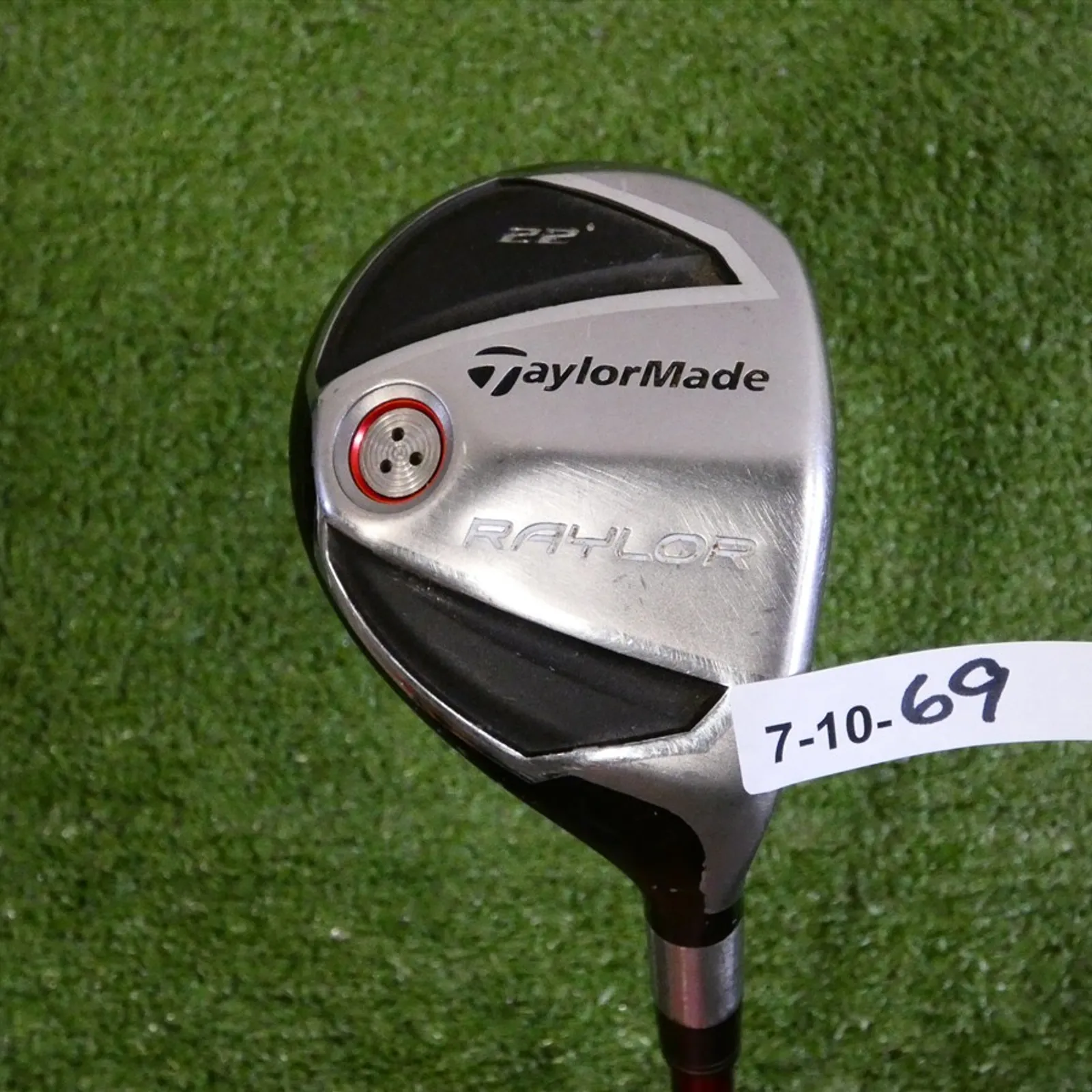 TaylorMade Raylor 22* 4 Hybrid Rescue REAX 65 Stiff Graphite 40.75