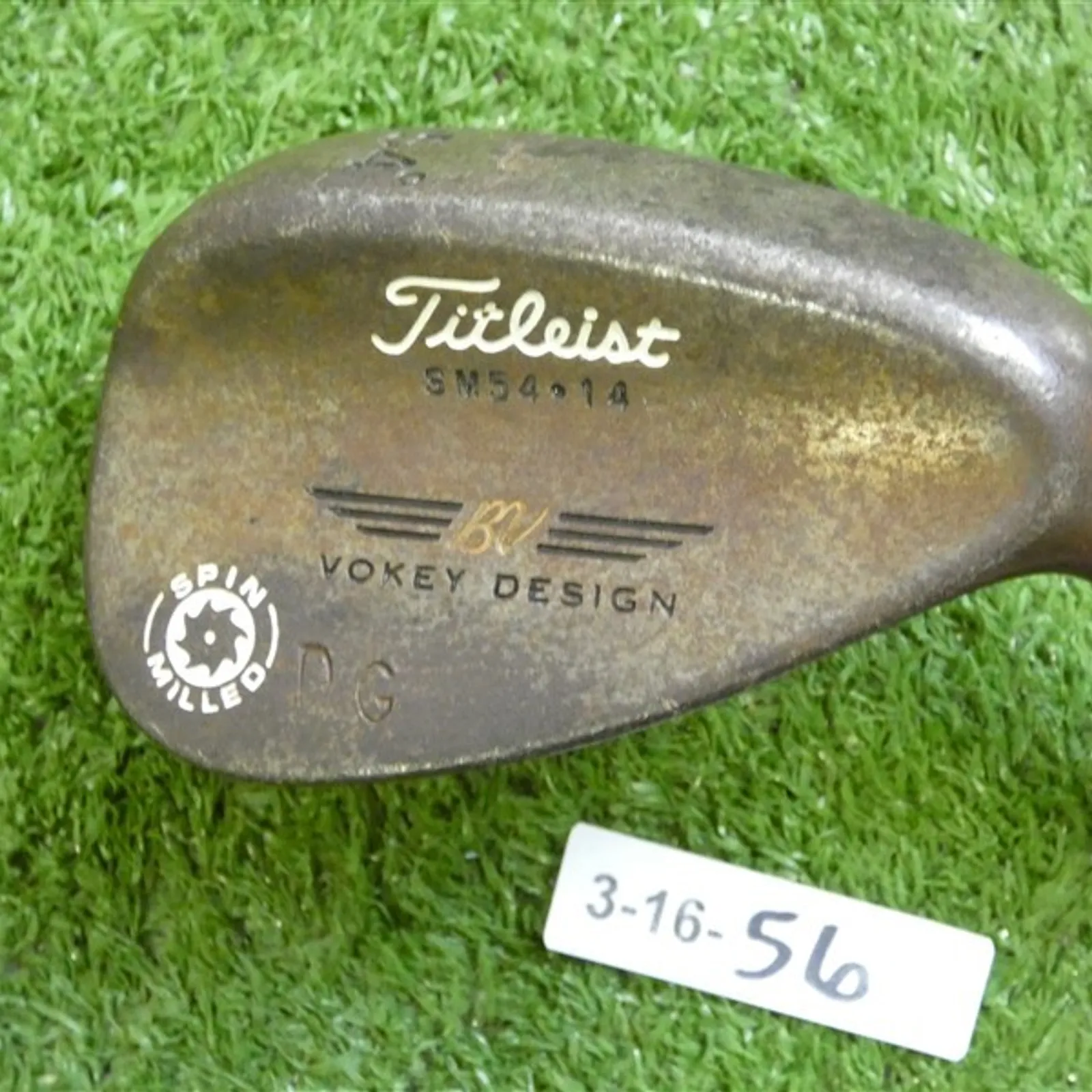 Titleist Vokey Spin Milled Oil Can 54* 14* Sand Wedge 85 Regular