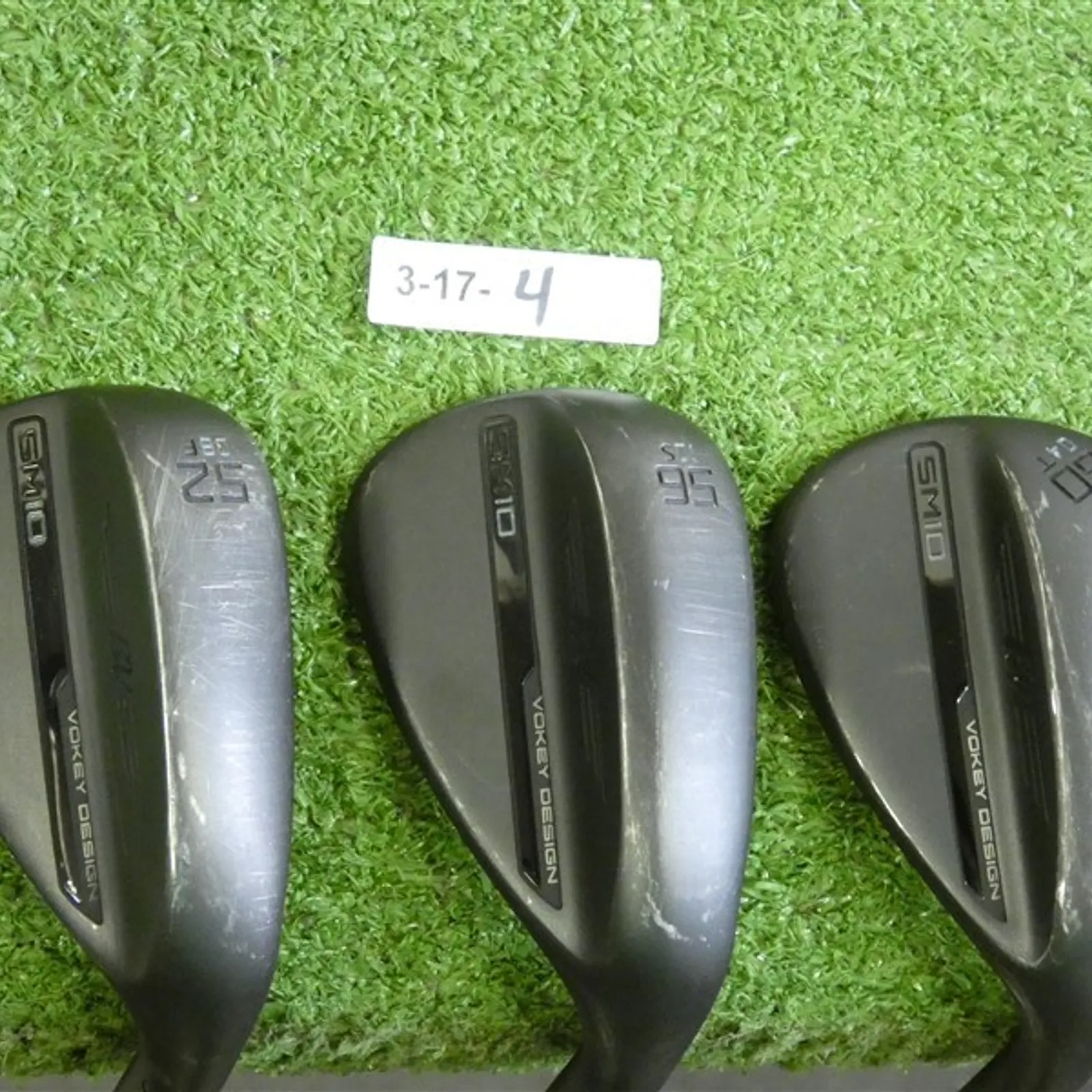Titleist Vokey SM10 Black 52/56/60 8/10/4 Gap/Sand/Lob Wedge Set F