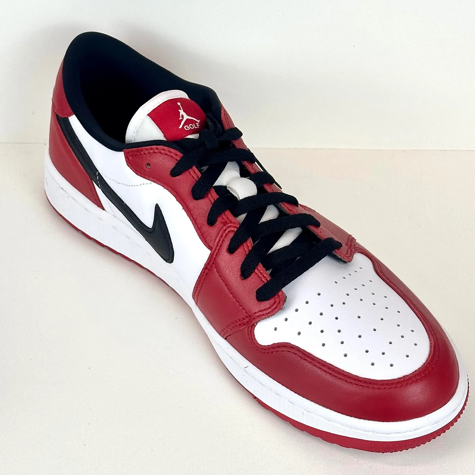 Nike Air Jordan 1 Low Golf Shoes Chicago Red White Size 12.5 New