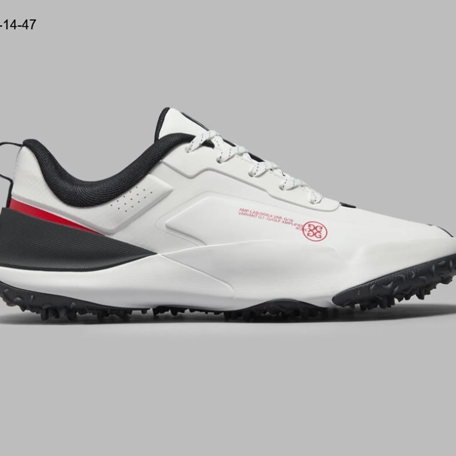 G/FORE Mens G/18 Golf Shoes Size 11.5 Snow/Onyx GUF000001 New display picture 1