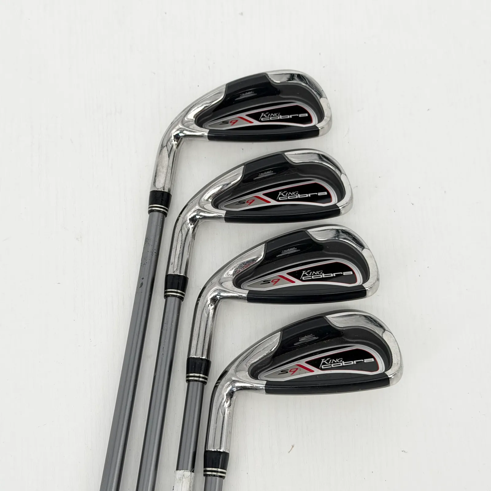ゴルフクラブ アイアンセット KING COBRA S9 5I-9I/PW 6本セット 2008年モデル カーボン FLEX-R メンズ 右利き 札幌市 清田区 平岡 Cobra King S9 LH Iron Set 4# - PW, GW - Graphite Design 55g R Flex