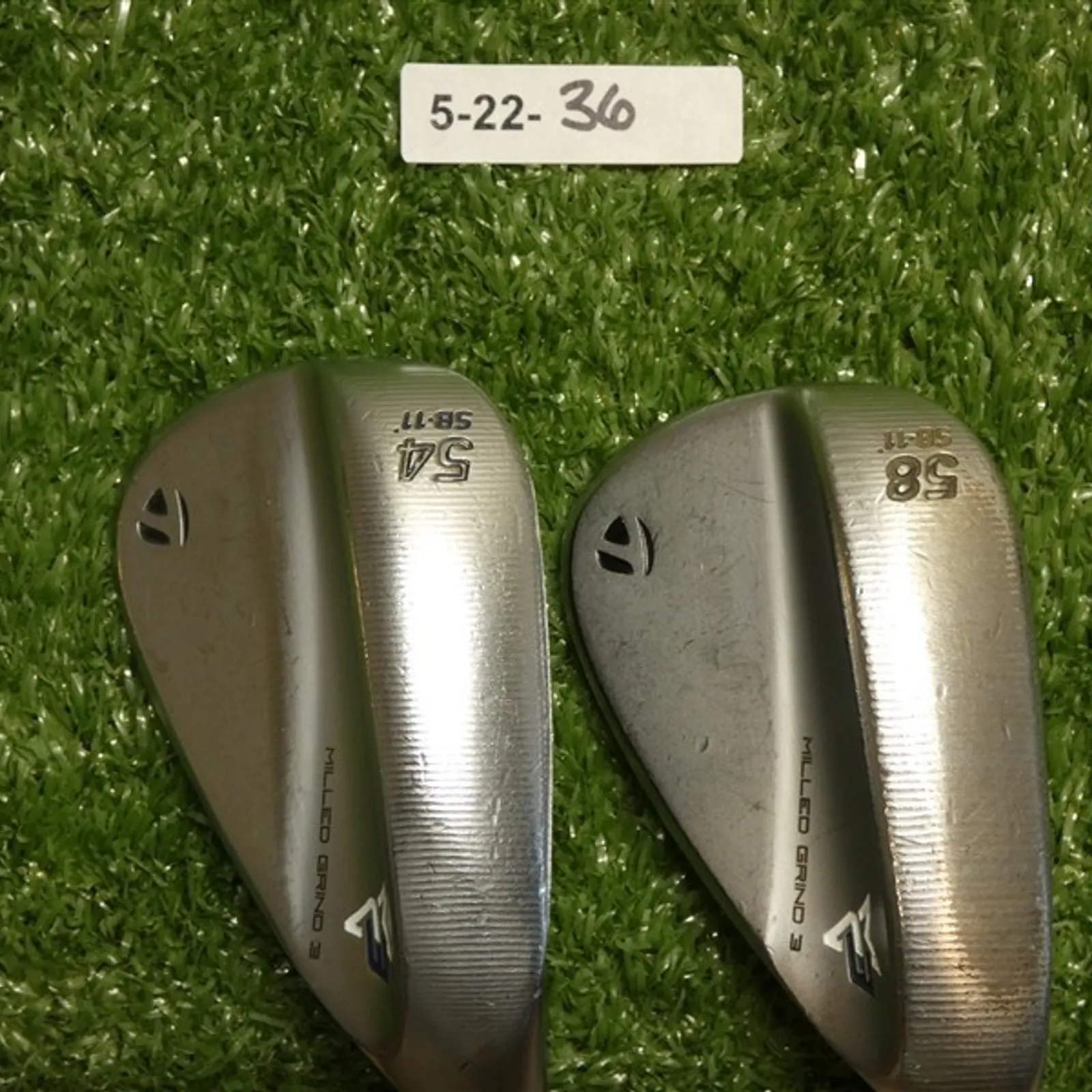 TaylorMade Milled Grind MG3 Chrome 54/58* 11* Sand/Lob Wedge Set