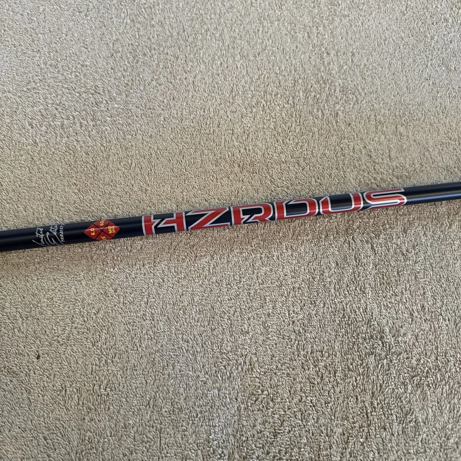 Project X Hzrdus Red Bull Racing Driver Shaft 60g 6.0 Stiff