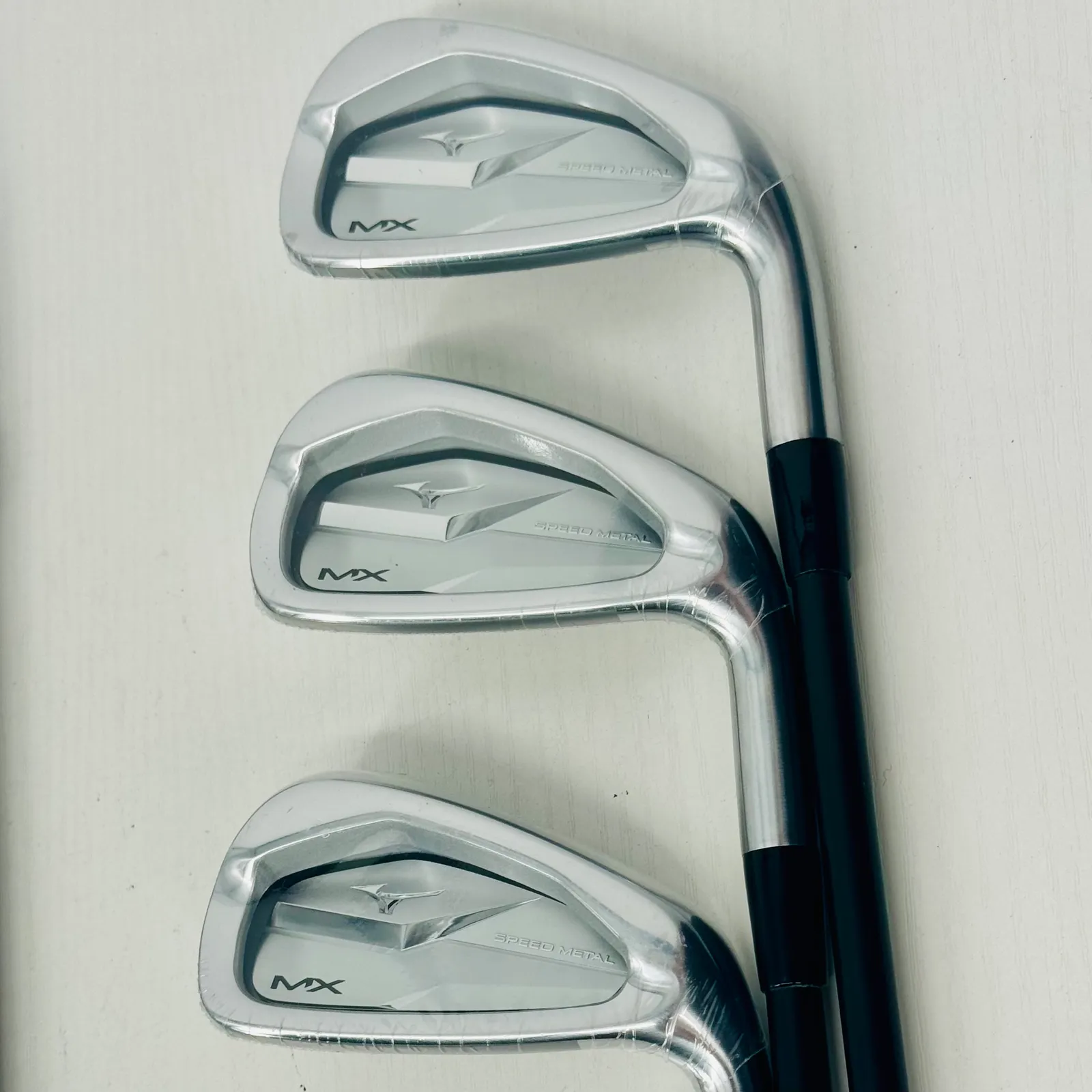Mizuno MX Speed Metal Iron Set 5-PW, AW - KBS Max Graphite 65g R 