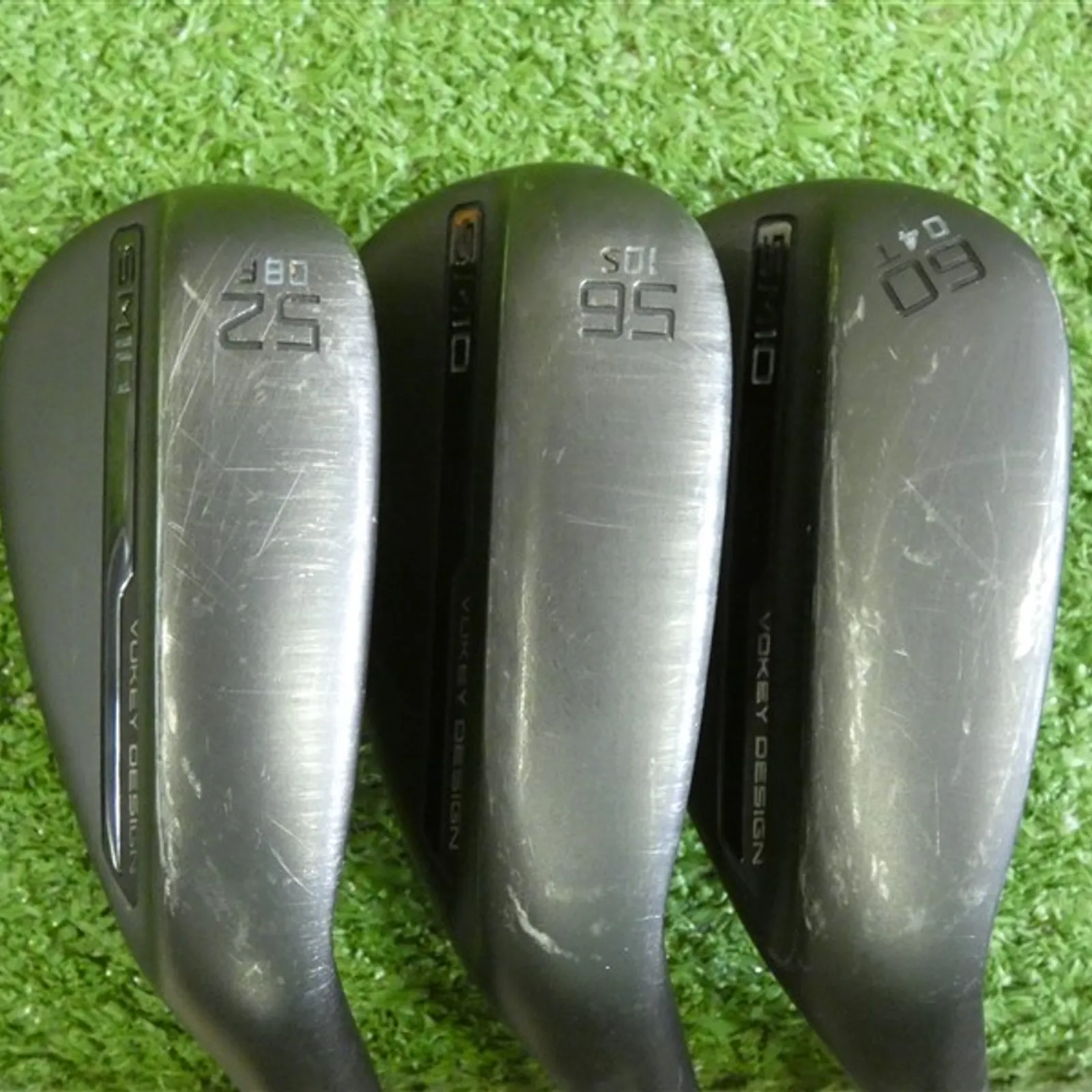 Titleist Vokey SM10 Black 52/56/60 8/10/4 Gap/Sand/Lob Wedge Set F