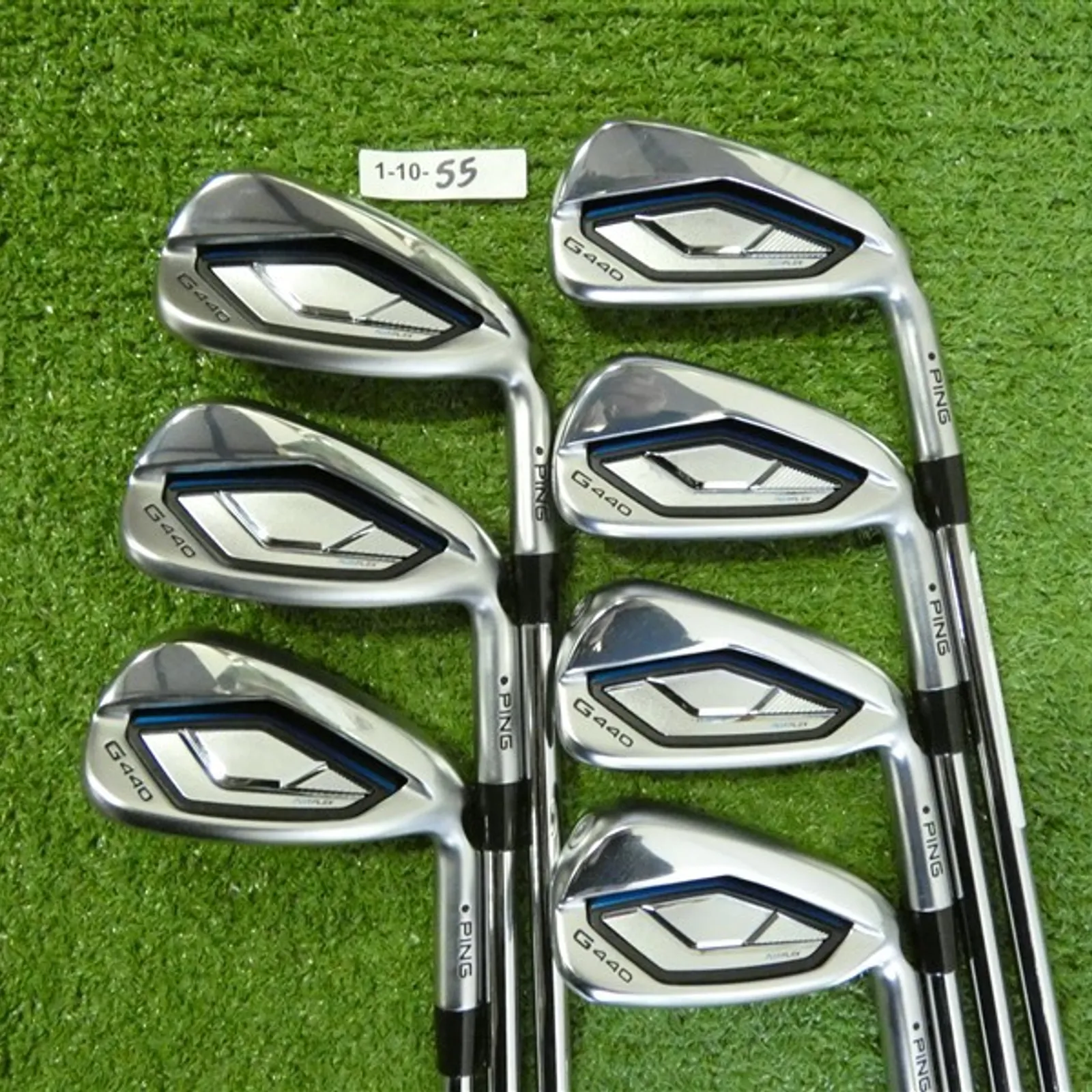 PING G440 Irons 5-W & U AWT 3.0 Regular Steel Black Dot Mint