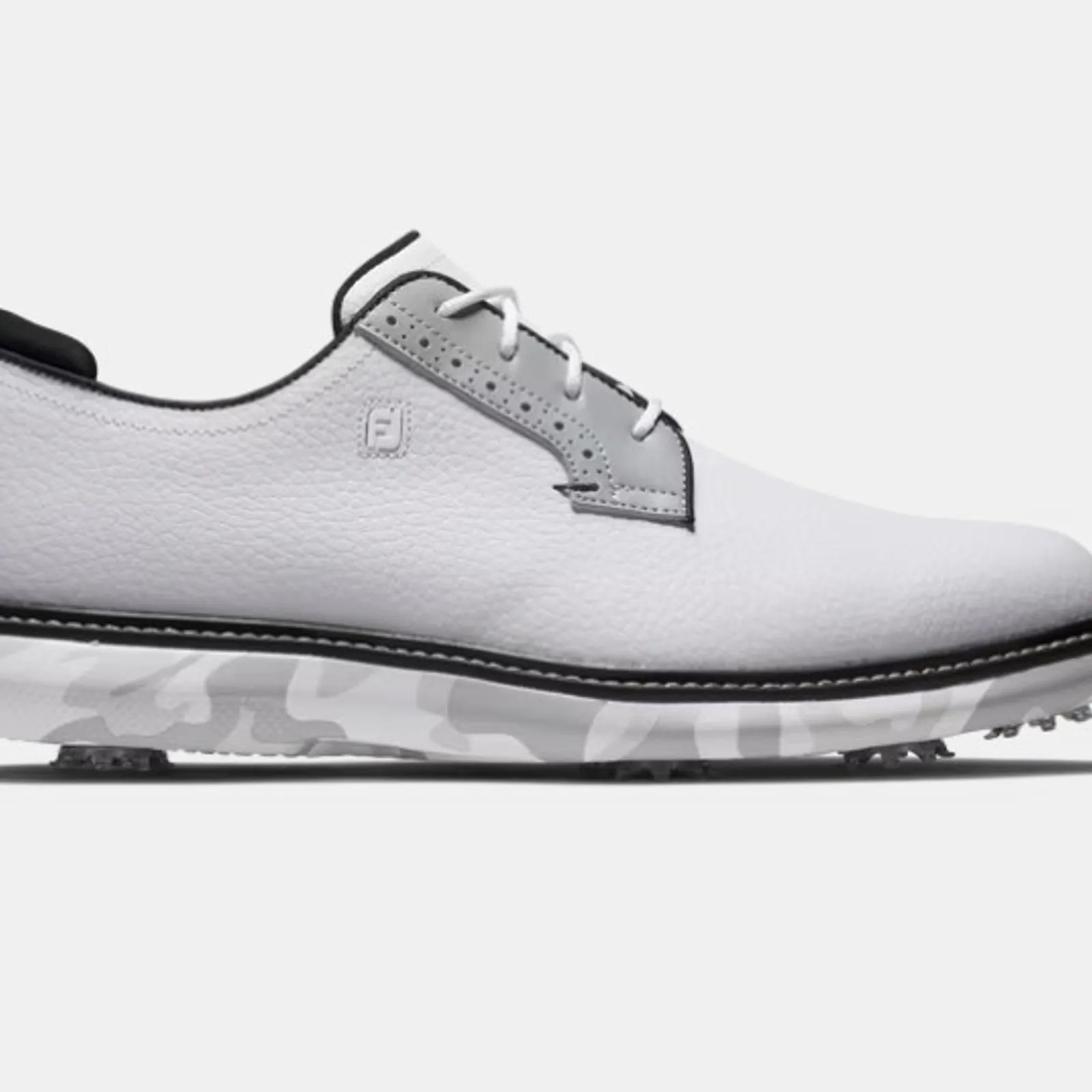 FootJoy Mens Traditions Blucher Golf Shoes Size 10 M White 