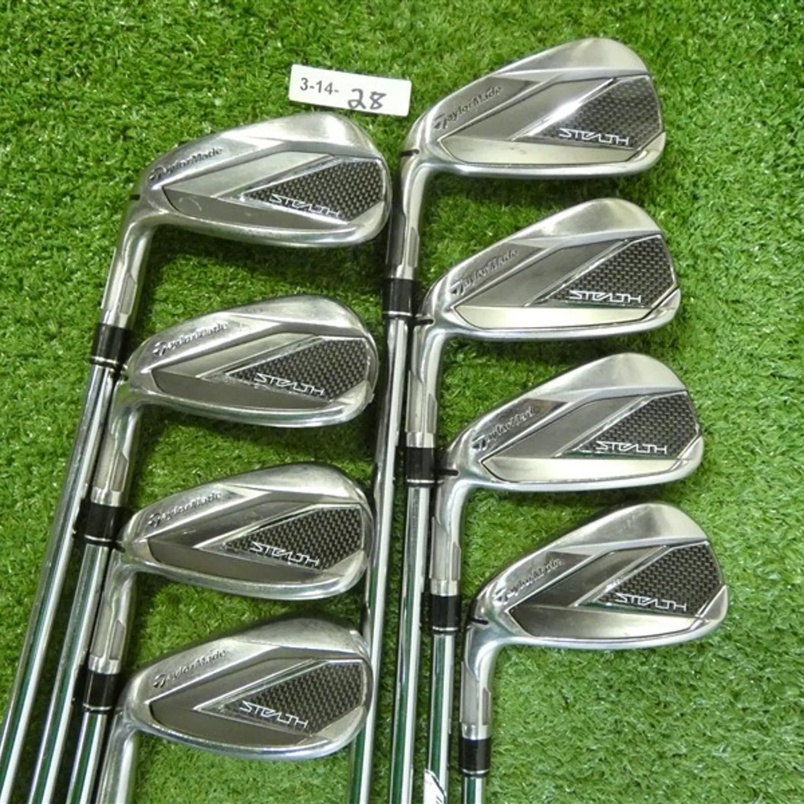 TaylorMade Stealth Left Hand Irons 5-P, A & S KBS Max MT 85 Stiff