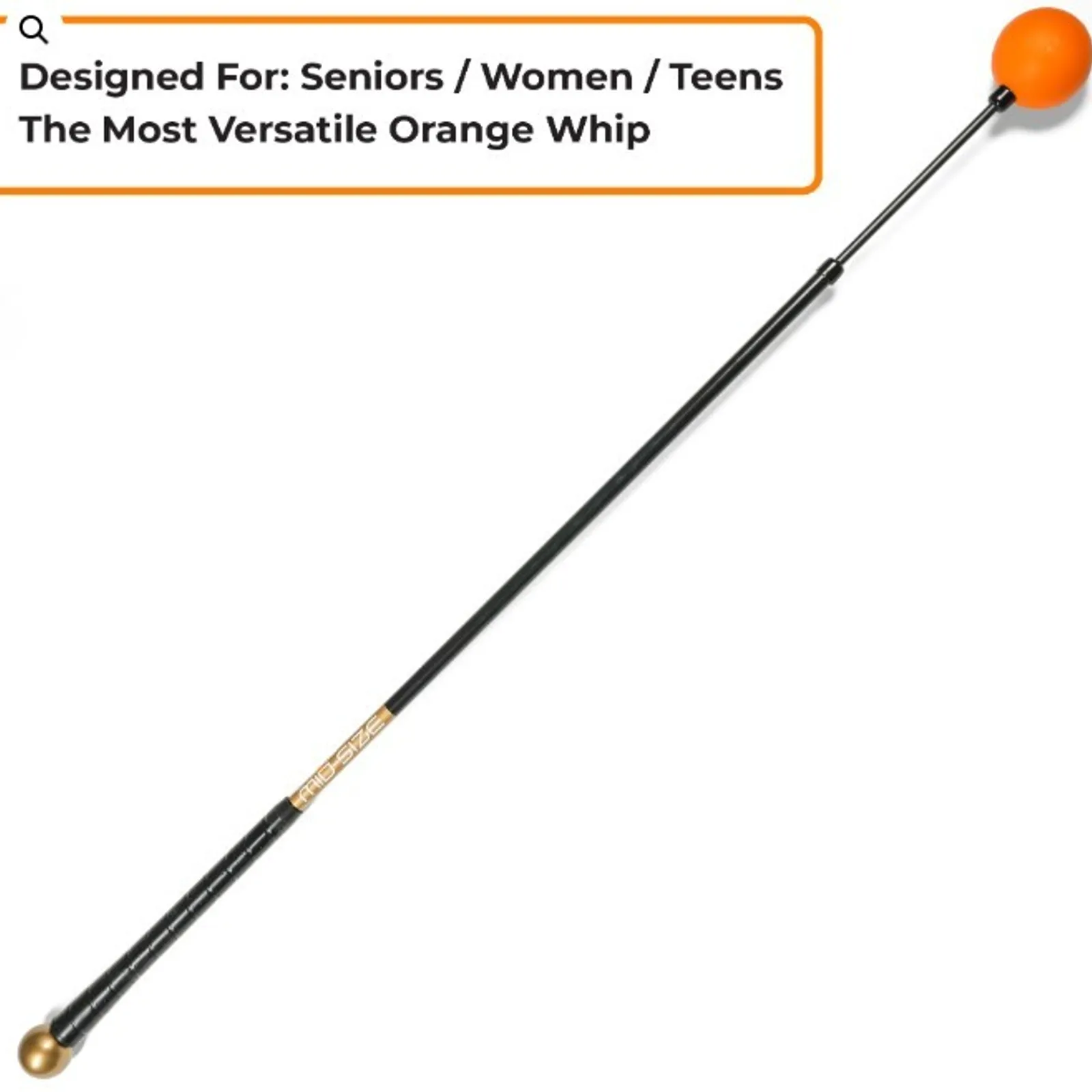 Orange Whip Golf Swing Trainer Training Aid Mid Size 43