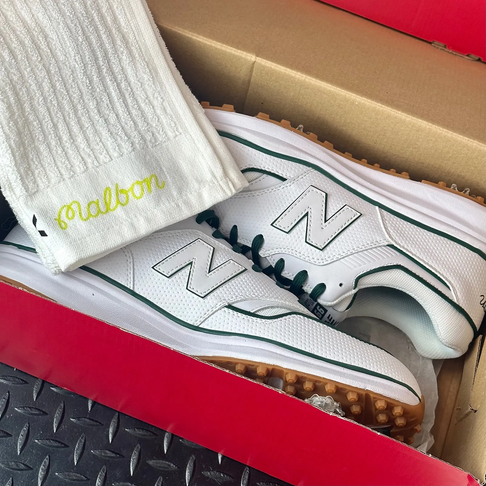 Malbon X New Balance 997G Golf Shoes StockX Exclusive with Towel Size 13