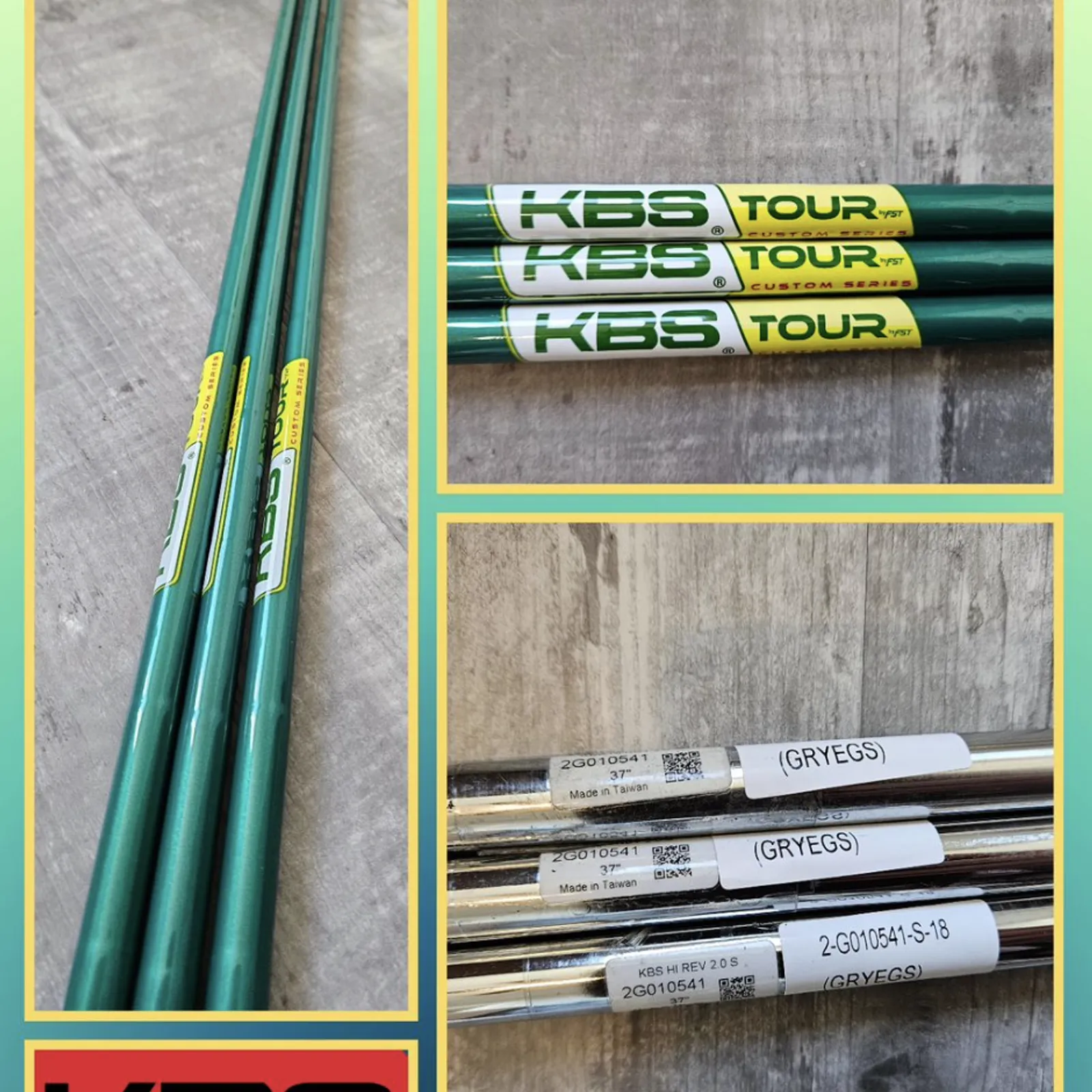 NEW KBS HI-REV 2.0 Wedge Shaft Green Major LIMITED EDITION