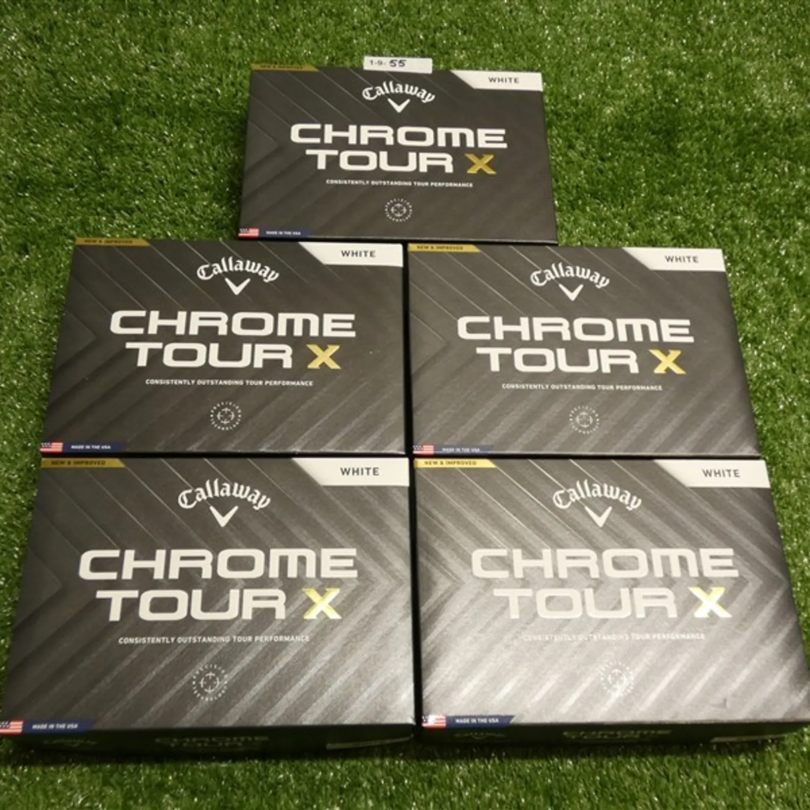 Callaway 2024 Chrome Tour X White Golf Balls 5 Dozen No Logos New
