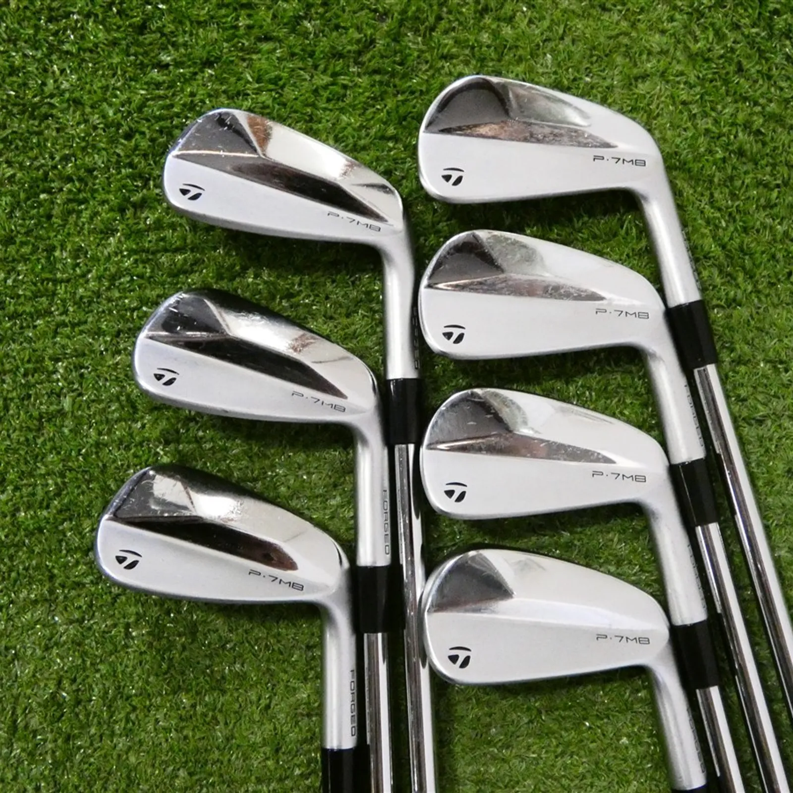TaylorMade 2023 P7MB Forged Irons 4-P KBS Tour Stiff Steel Excellent