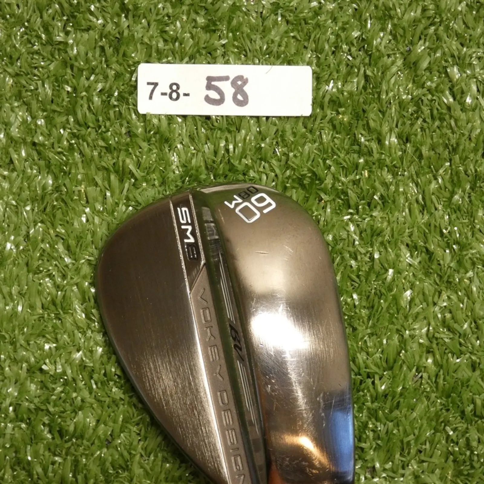 Titleist Vokey SM8 Brushed Steel 60* 08* Lob Wedge M Grind DG