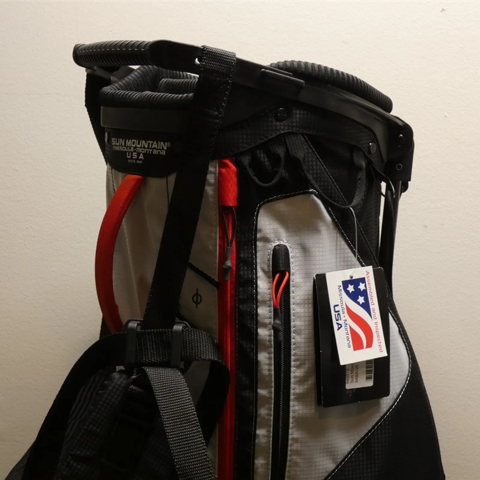 Sun Mountain 2.5+ 4-Way Carry Stand Golf Bag C.C. Logo Black