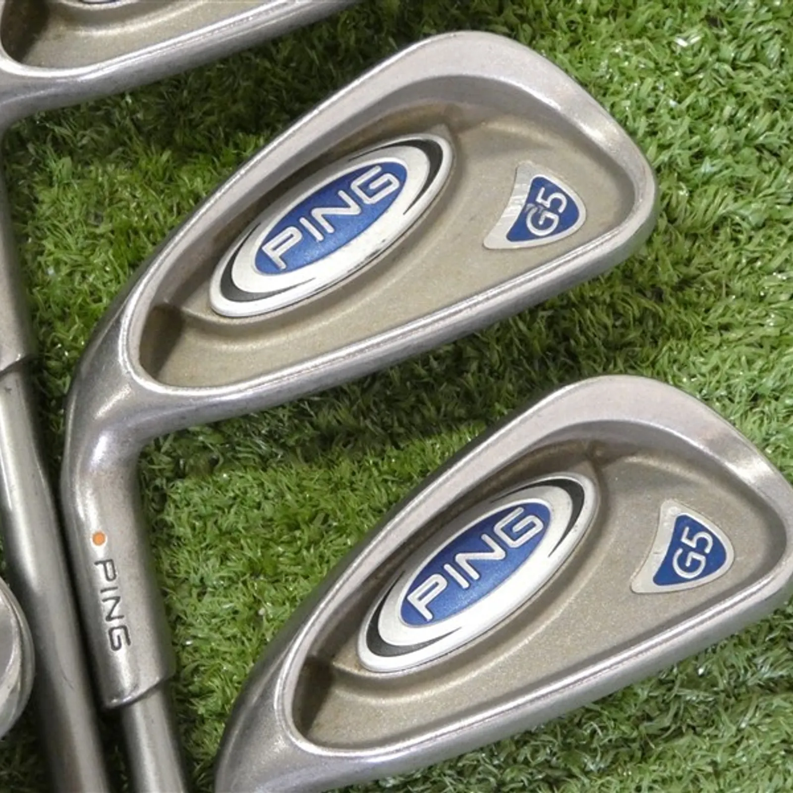 PING G5 Left Hand Irons 6-W, S TFC 100 Regular Graphite Mid Orange