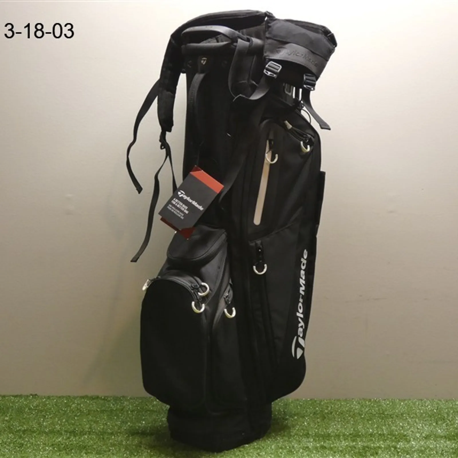 TaylorMade TM17 FlexTech 4-Way Carry Stand Golf Bag Black New