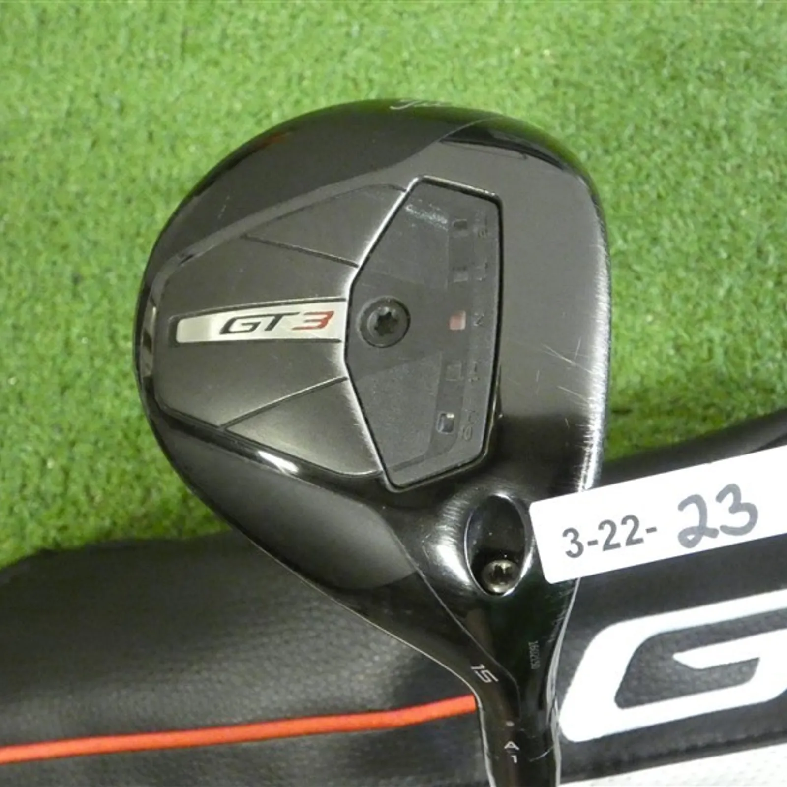 Titleist GT3 15* 3 Wood HZRDUS Black 5G 70g 6.0 Stiff Graphite