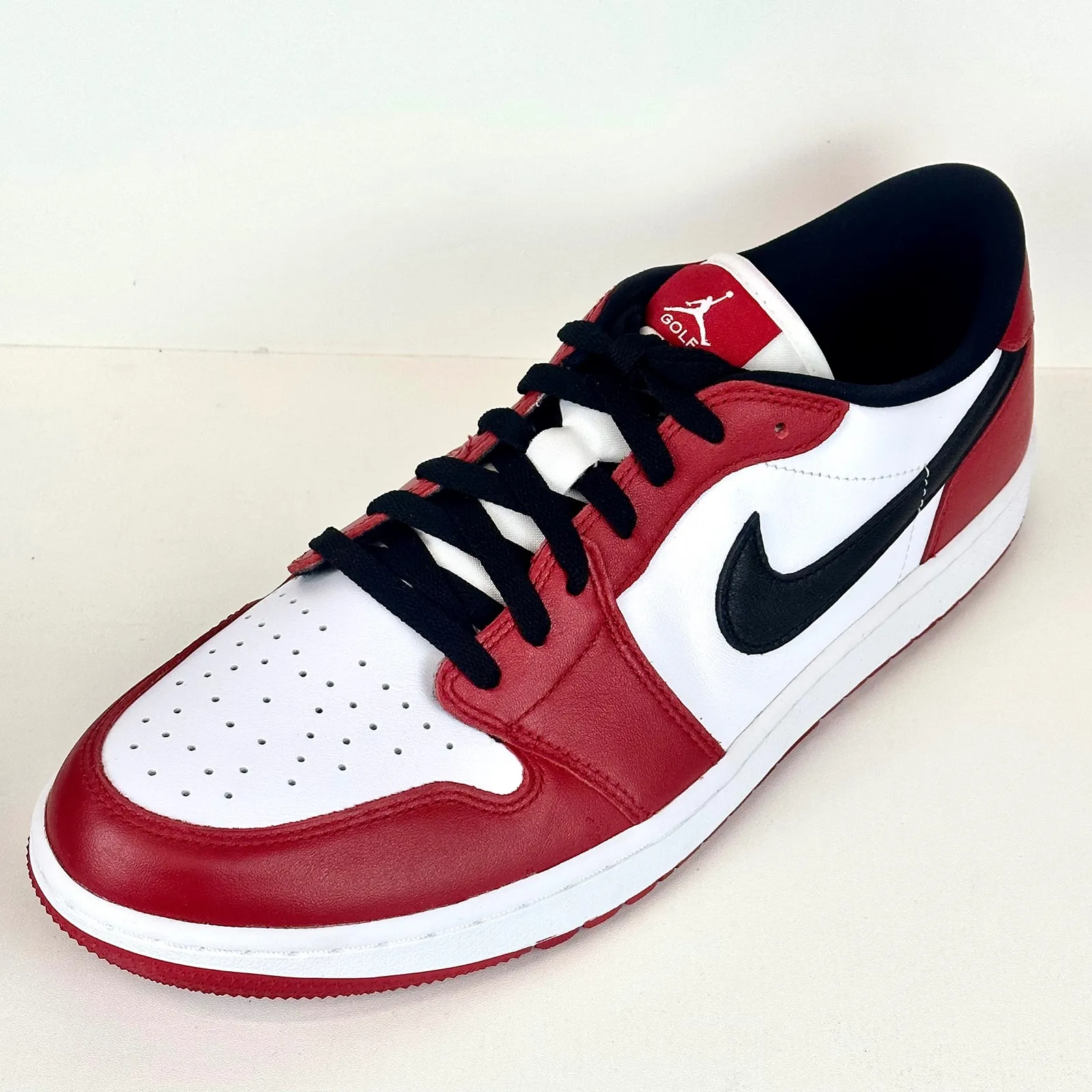 Nike Air Jordan 1 Low Golf Shoes Chicago Red White Size 12.5 New