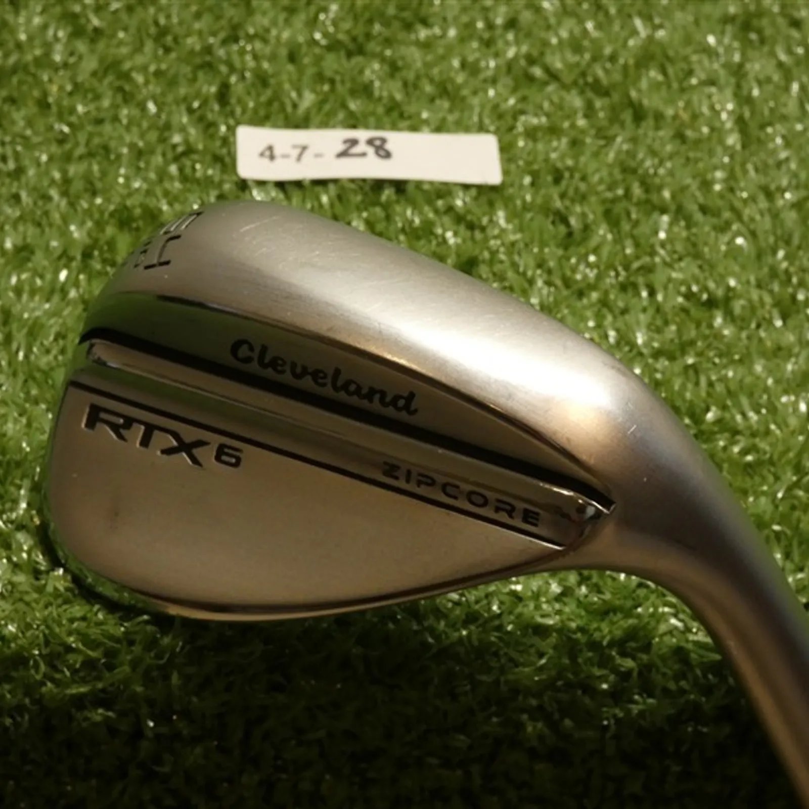 Cleveland RTX 6 ZipCore 54* 10* Sand Wedge Mid DG Spinner Steel
