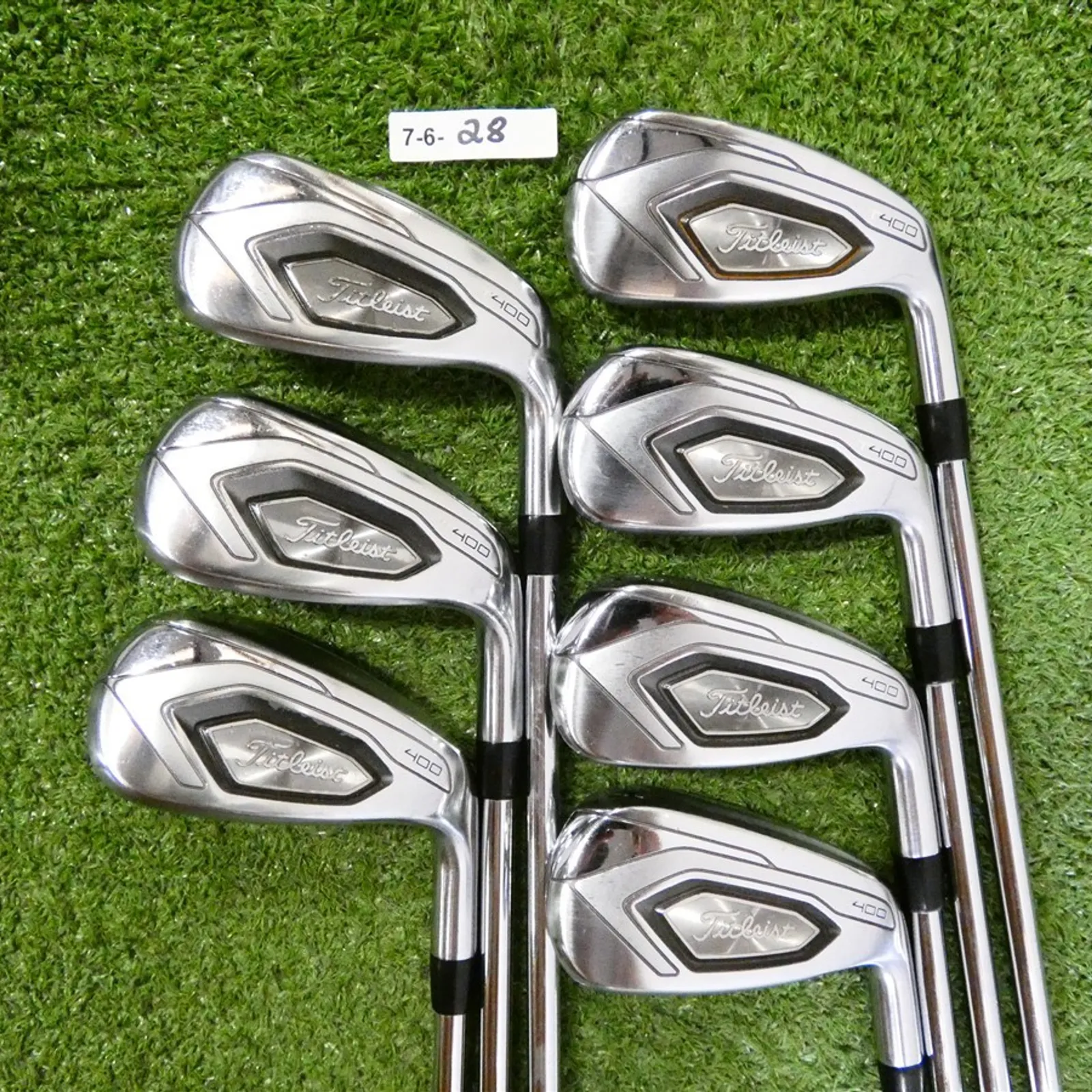 Titleist T400 Irons 6-P, 43* W & 49* W2 AMT Red R300 Regular Steel