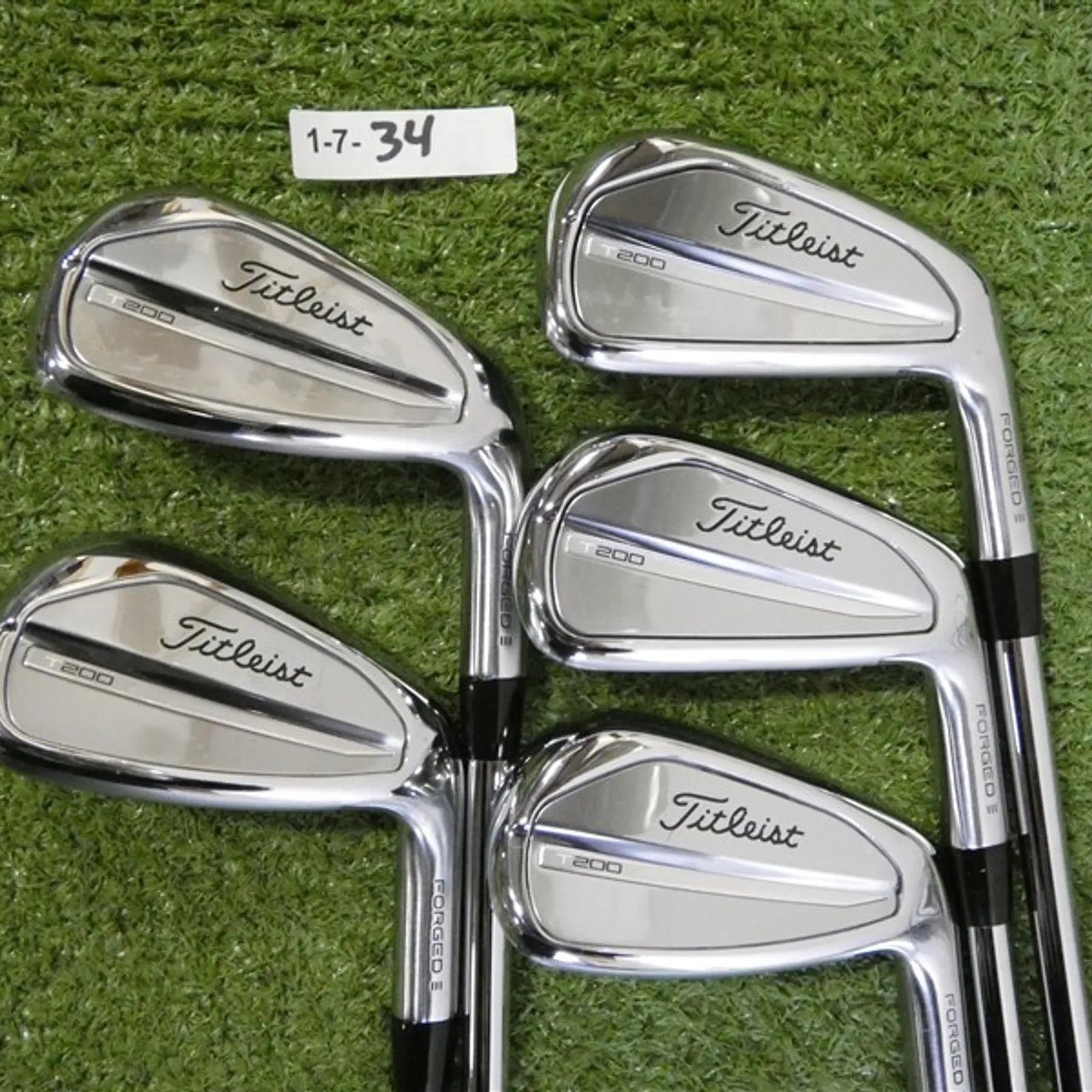 Titleist 2023 T200 Forged Irons 6-P AMT Black S300 Stiff Steel