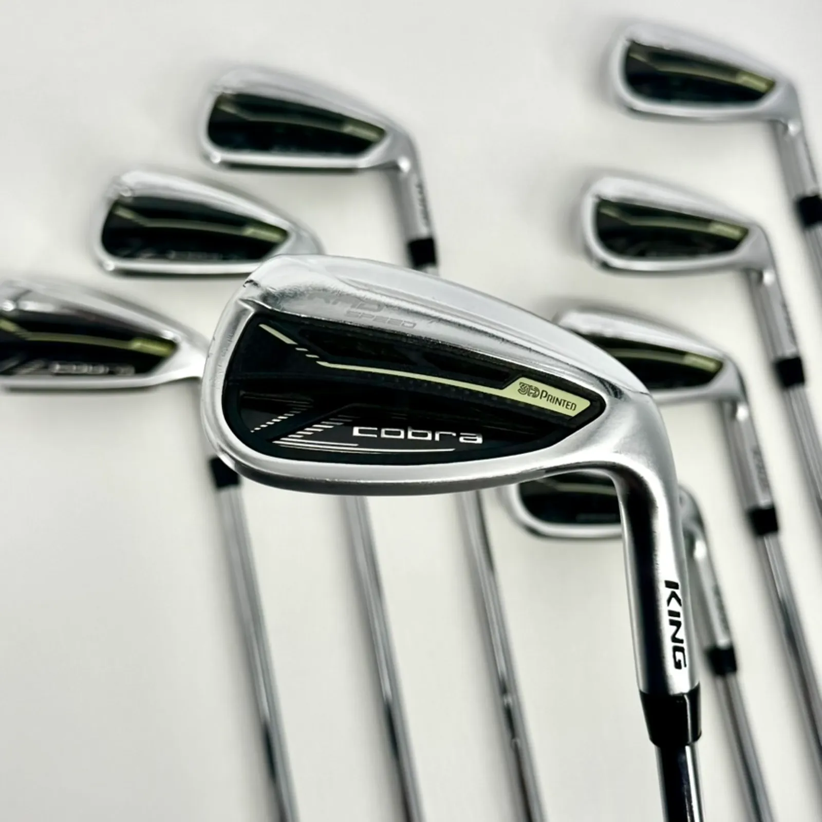 Cobra RAD Speed 5-SW Iron Set - KBS Tour 90 R Flex Shafts - GP Grips