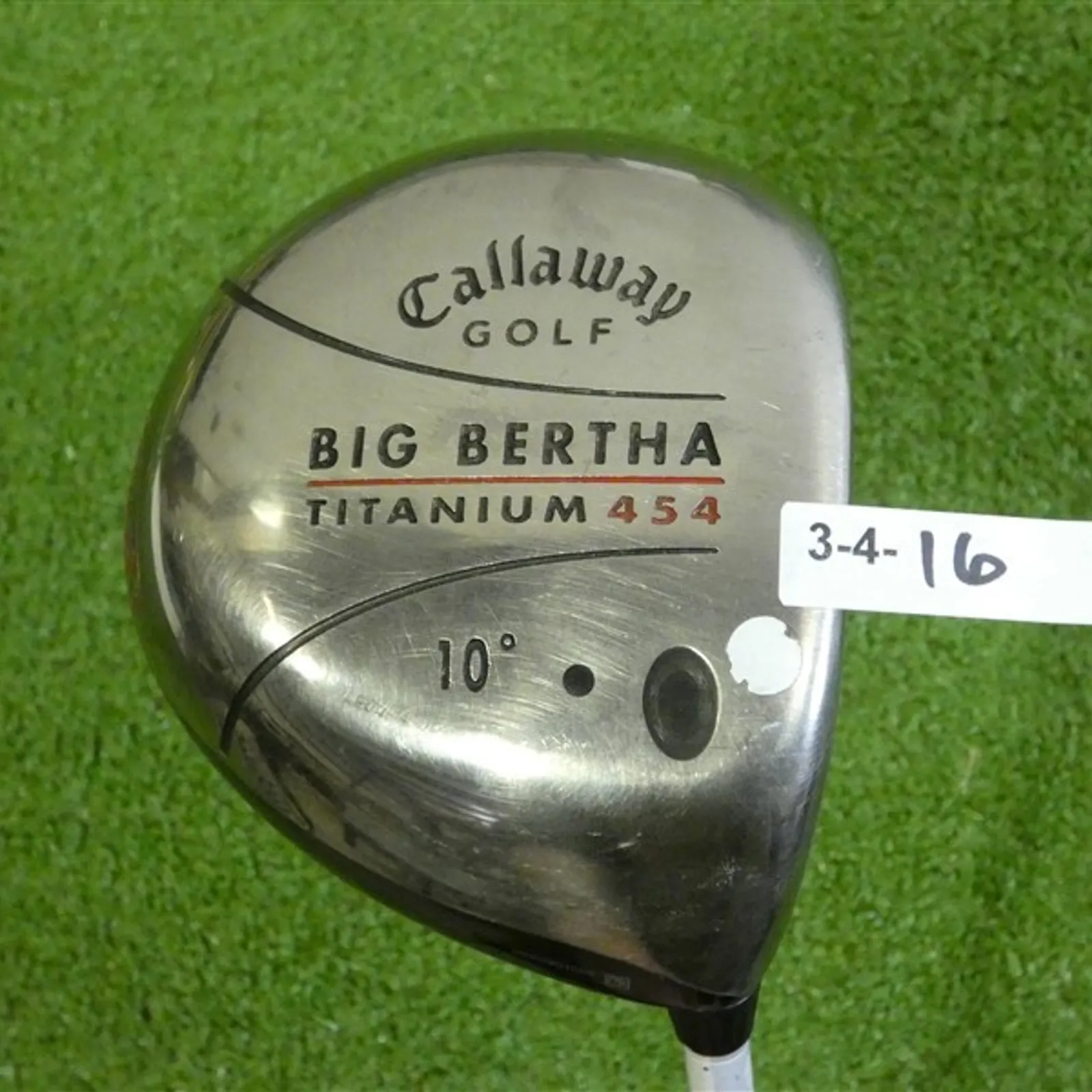 Callaway Big Bertha Titanium 454 10* Driver RCH 65 Firm Stiff Graphite