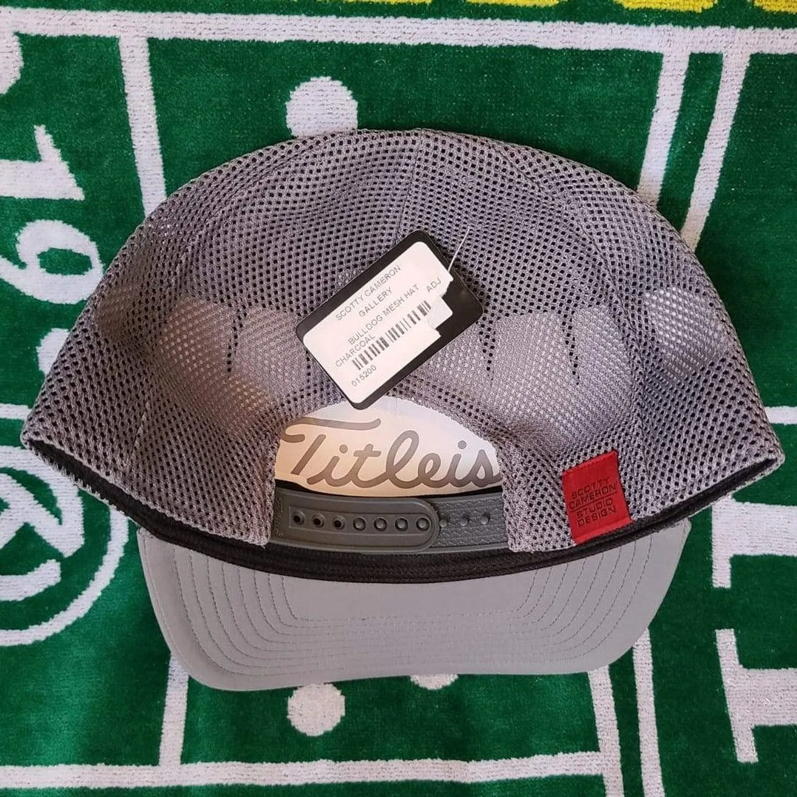 Scotty Cameron 2020 Gallery TOUR BULL DOG Snapback Mesh Charcoal Hat NEW