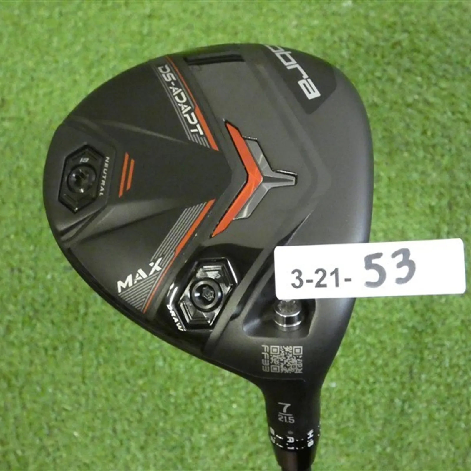 Cobra DS-Adapt Max 21.5* 7 Wood Vanquish 40 R2 Senior Graphite New