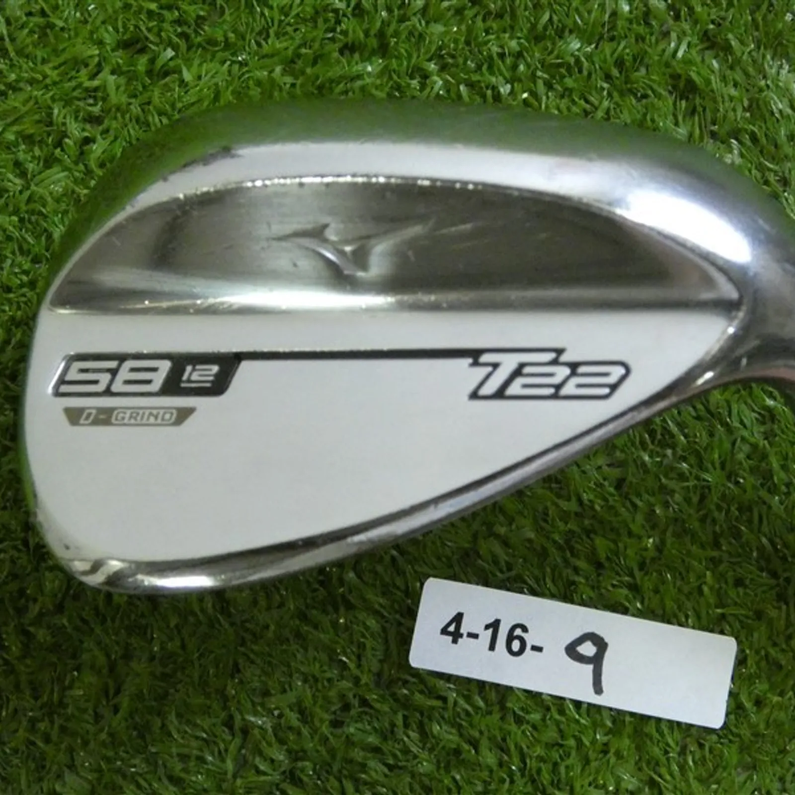 Mizuno T22 Chrome 58* 12* Lob Wedge D Grind Dynamic Gold Tour S400