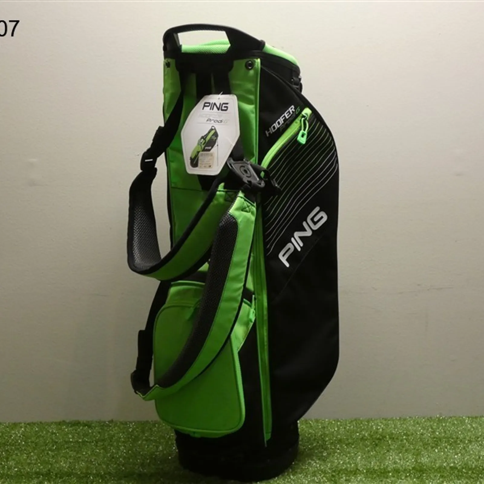 子供用PING HOOFER G スタンドバッグブラック/グリーン※フードなし 子供用PING HOOFER G スタンドバッグブラック/グリーン※フードなし