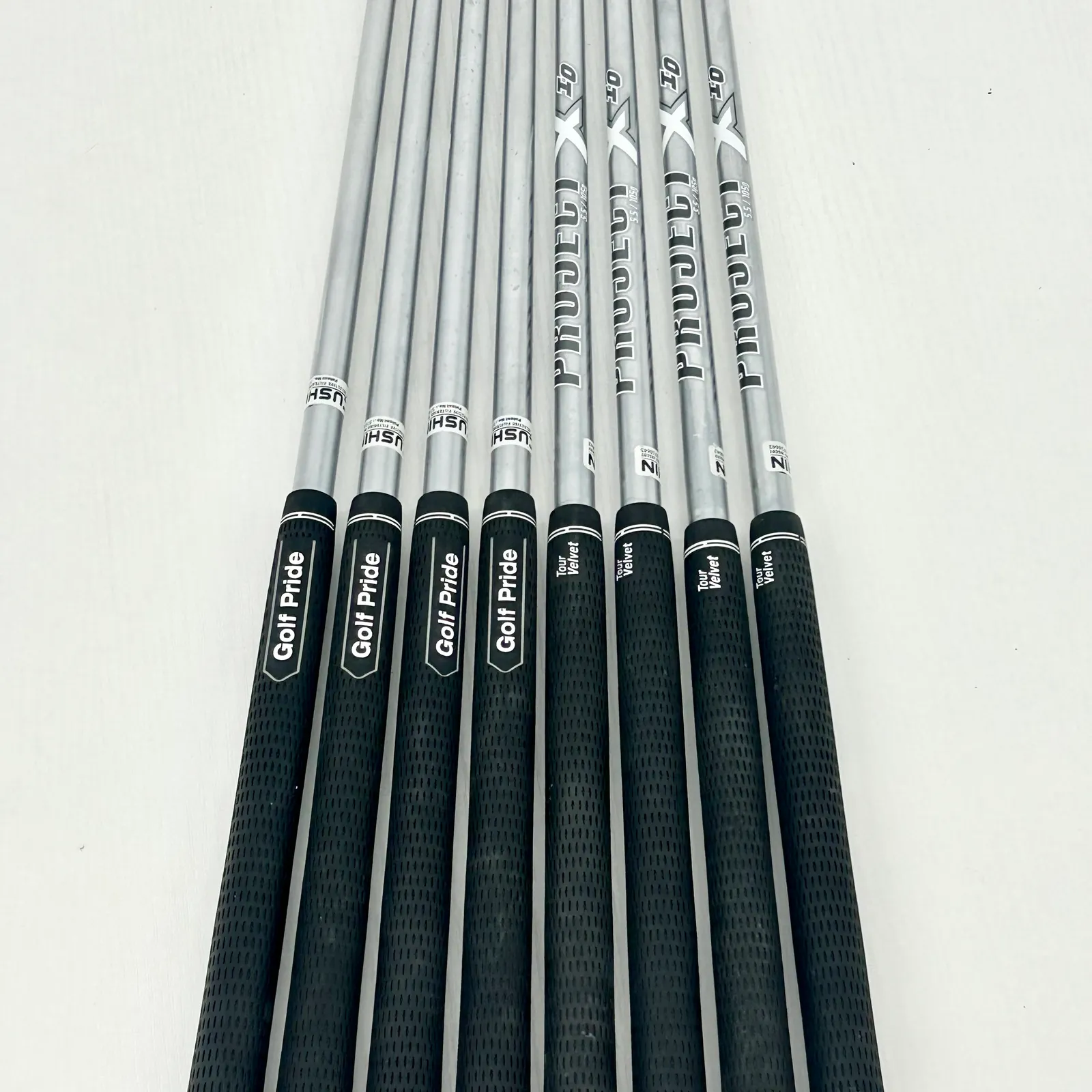 Project X IO 5.5 105g 5-P, GW, SW Shaft Pulls - New Tour Velvet +4