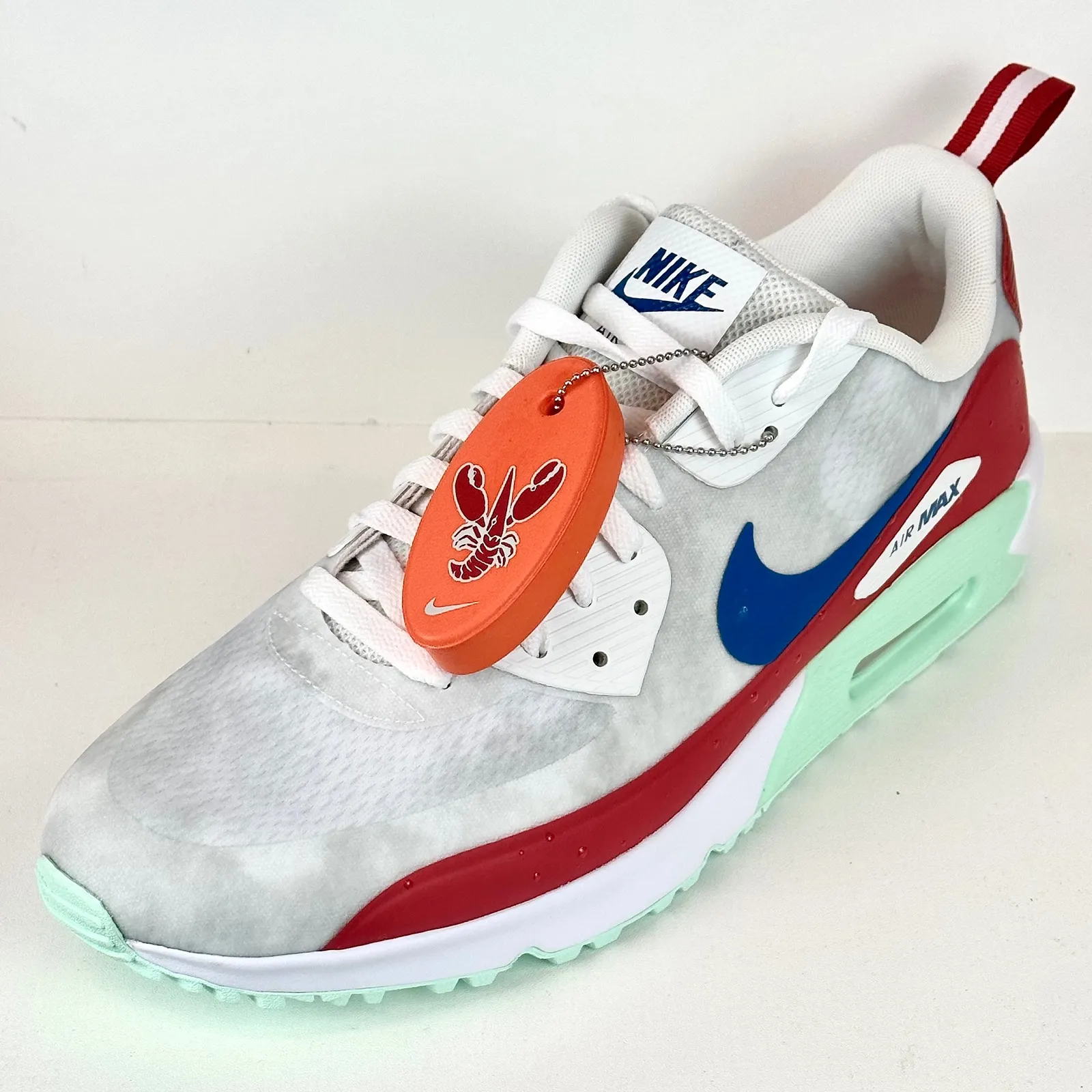 Nike Air Max 90 NRG US Open 2022 Golf Shoes White Multi Color Size 13 New