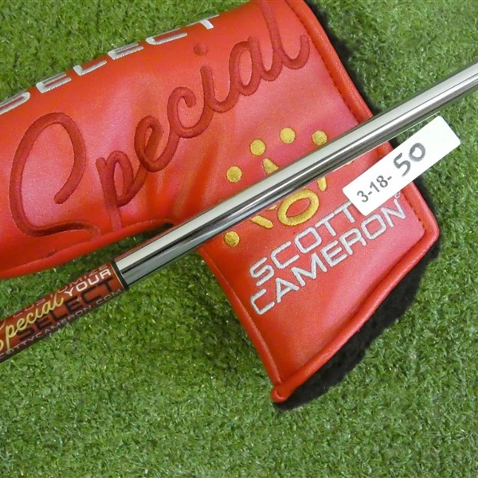 SCOTTY CAMERON SPECIAL SELECT GOLF PUTTER HEADCOVER - NEW
