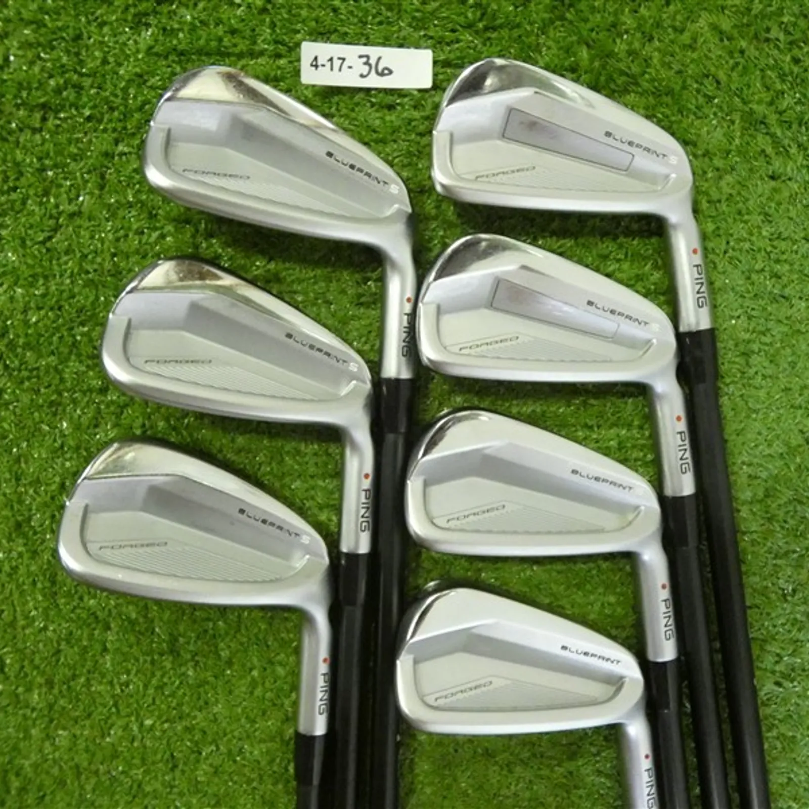 PING Blueprint S Irons 4-W Axiom VeloCore 105 Stiff Graphite Red