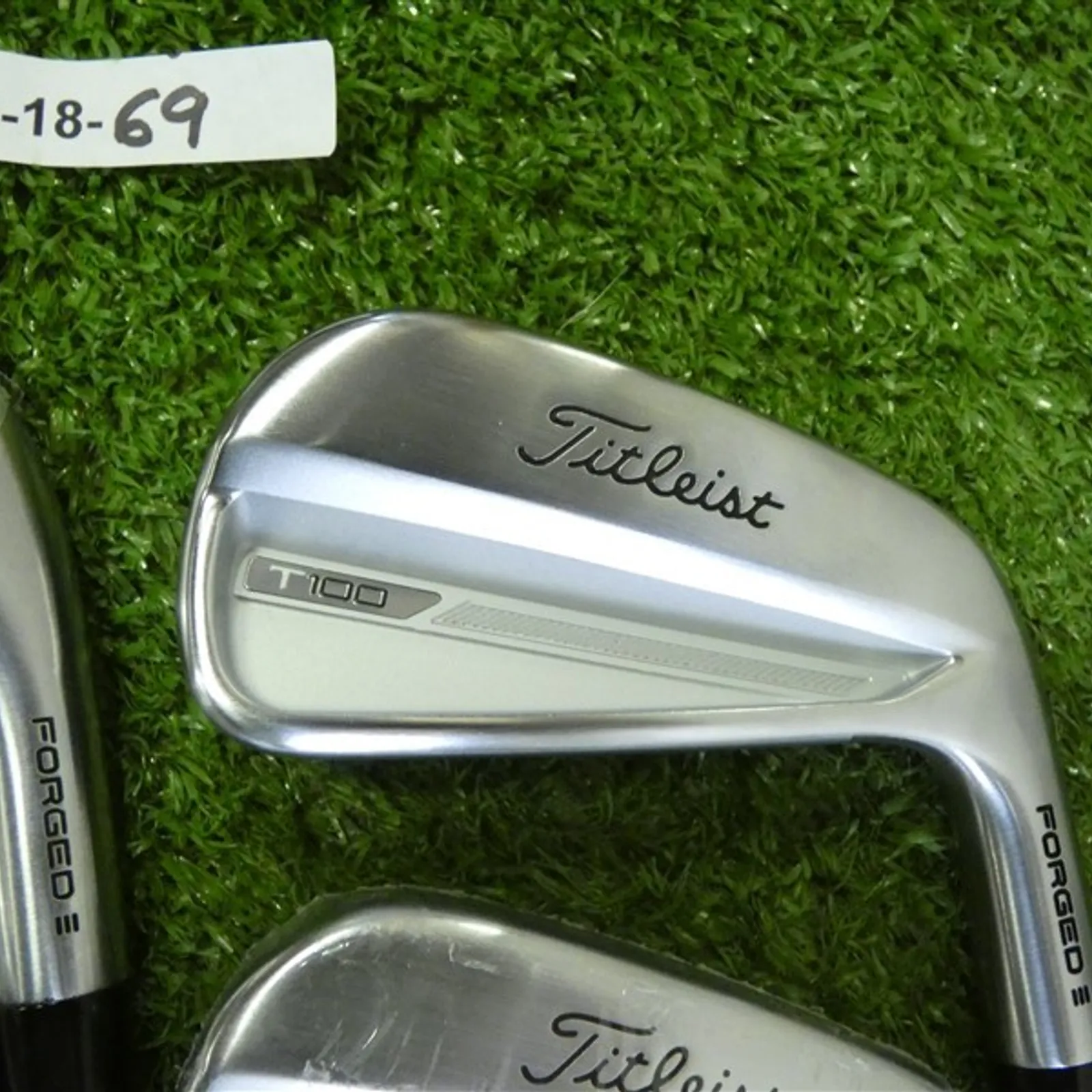 Titleist 2023 T100 Forged Irons 4-P AMT Tour White S300 Stiff 