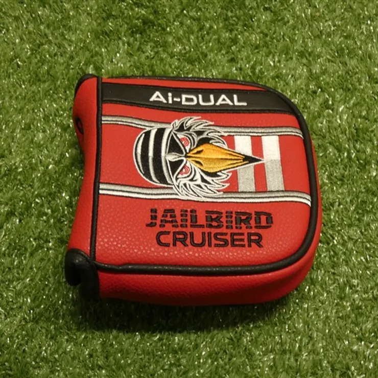 Odyssey Ai-Dual Jailbird Cruiser Mallet Putter Headcover Red/Black New