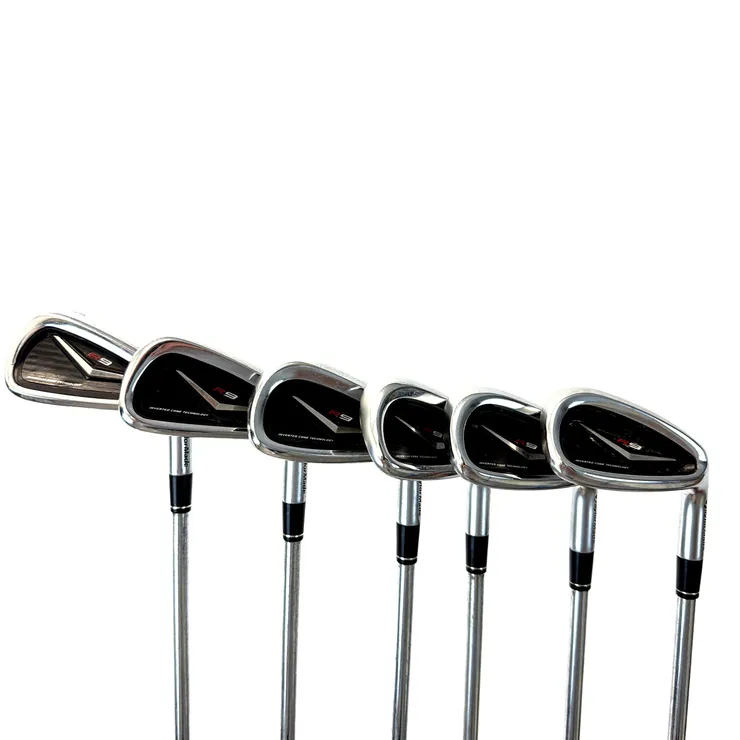 TaylorMade R9 Iron Set 6-AW 6 Clubs KBS 90 Stiff Flex Steel Shaft