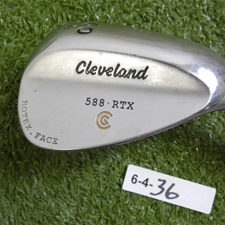 Cleveland 588 RTX Satin Chrome 60* 8* Lob Wedge Dynamic Gold Steel