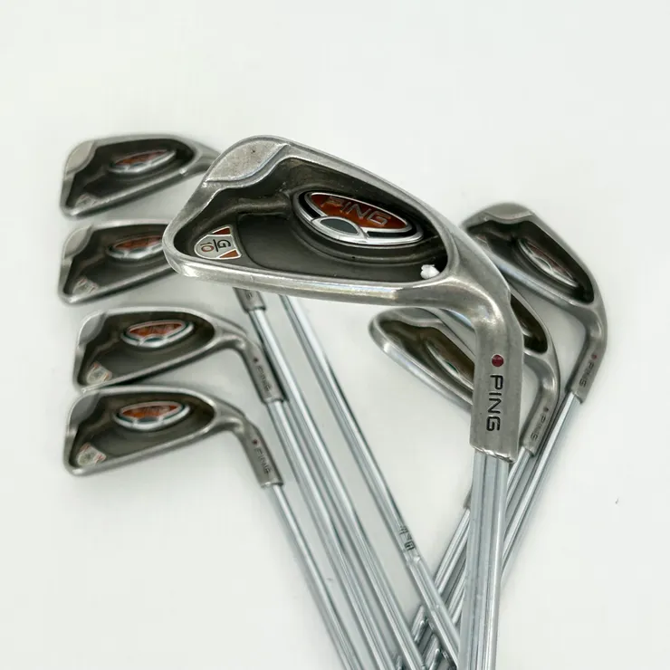 Ping G10 4-9, PW, SW Iron Set - Ping AWT Stiff Shafts - Lamkin
