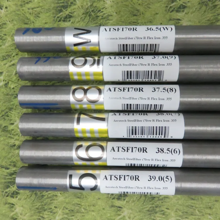 エアボウェーブ Aerotech STEELFIBER i70CW i70 CW REGULAR Iron Shafts * 5-PW SET OF
