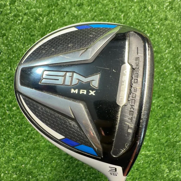 TaylorMade SIM MAX 3-Wood 15° Stiff Project X HZRDUS Smoke RH
