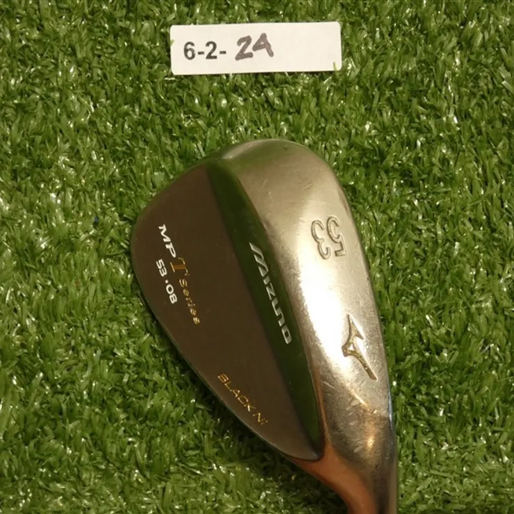 Mizuno MP T Series Black Nickel 53* 08* Gap Wedge Dynamic Gold Steel