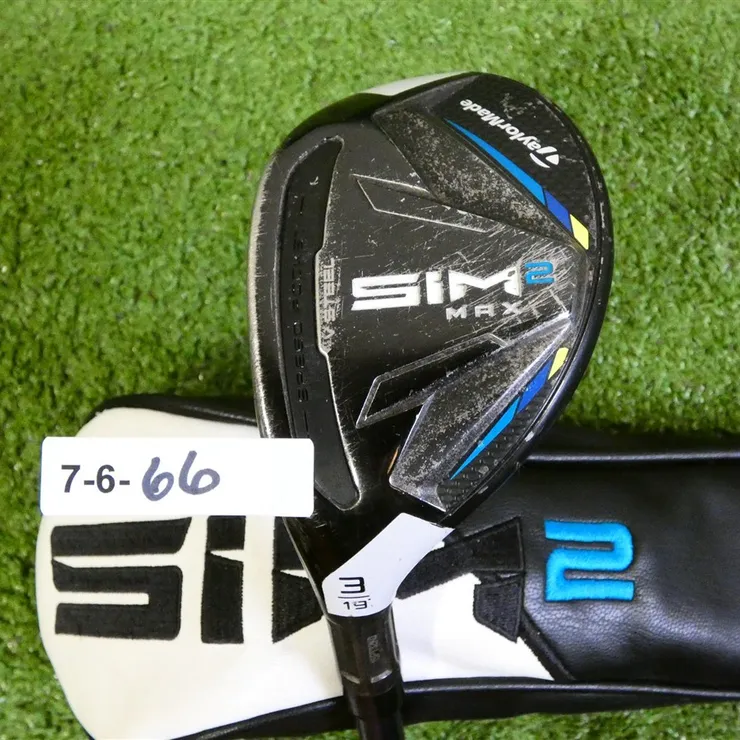 希少SIM2 MAX 3U 19° VENTUS BLUE 7S　カバーおまけ TaylorMade SIM2 Max 19* Left Hand 3 Hybrid Rescue Ventus Blue 7