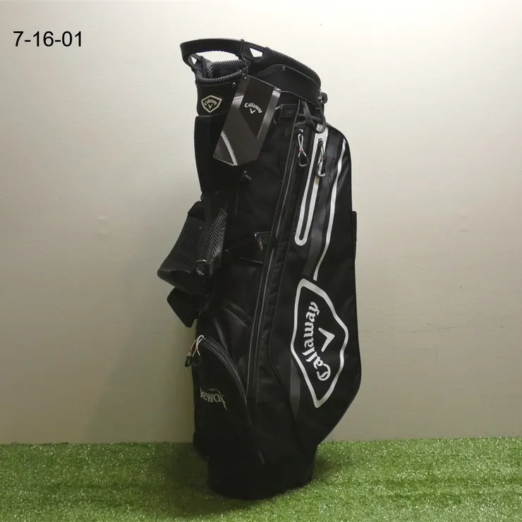 Callaway 21 Chev 4-Way Carry Stand Golf Bag Dewars Logo Black